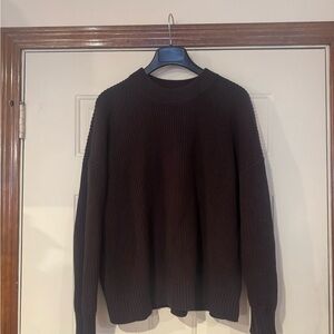 Pistola Denim Brown ribbed cotton Sweater